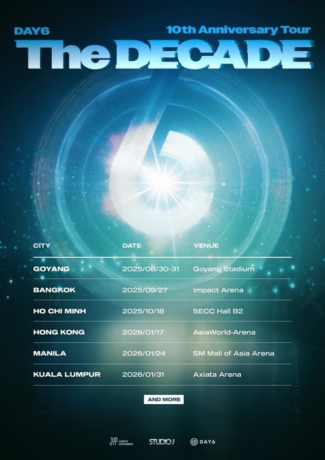 DAY6's Shocking 10th Anniversary Tour Plans Revealed! — DAY6 concert tour 2025, DAY6 anniversary celebration, The DECADE tour tickets