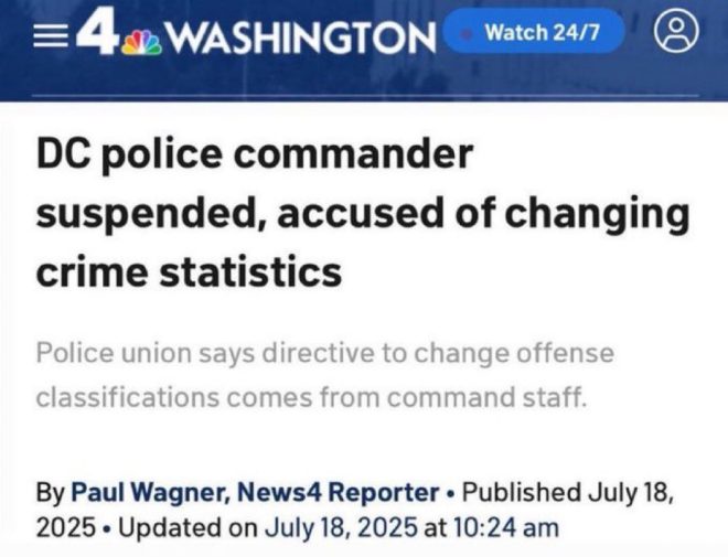 DC Police Chief Fired: Truth Behind Crime Stats Exposed! —  disinformation in politics, crime statistics accountability, DC violent crime trends 2025