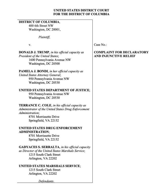 D.C. Takes Extreme Measures: Blocking Trump's Federal Plan! — Trump federal takeover lawsuit, emergency restraining order news, D.C. crime and safety issues