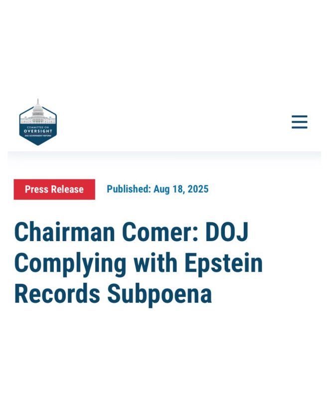 DOJ to Release Shocking Epstein Files This Week! —  Epstein records release, DOJ investigation update, House Oversight Committee news