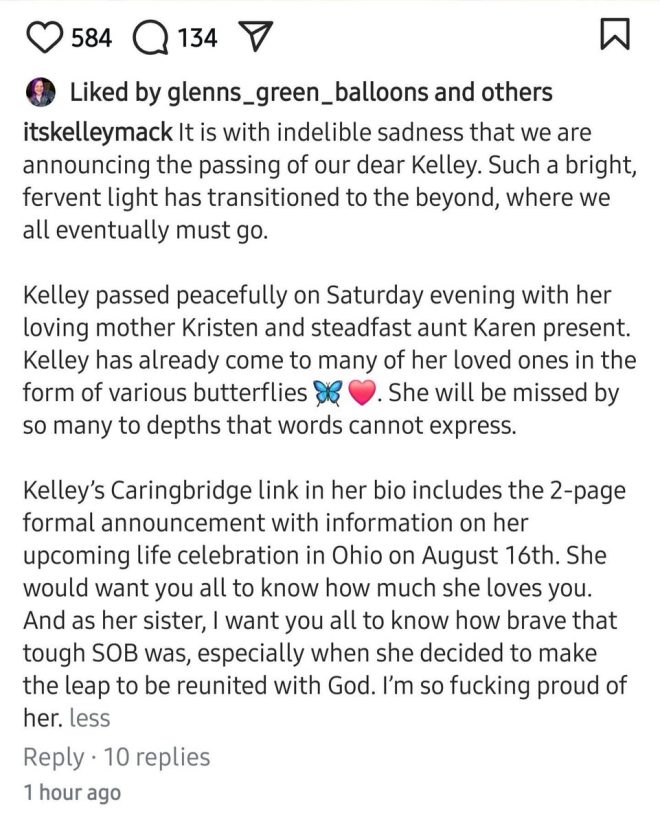 Death of Kelley Mack, Beloved Star of The Walking Dead