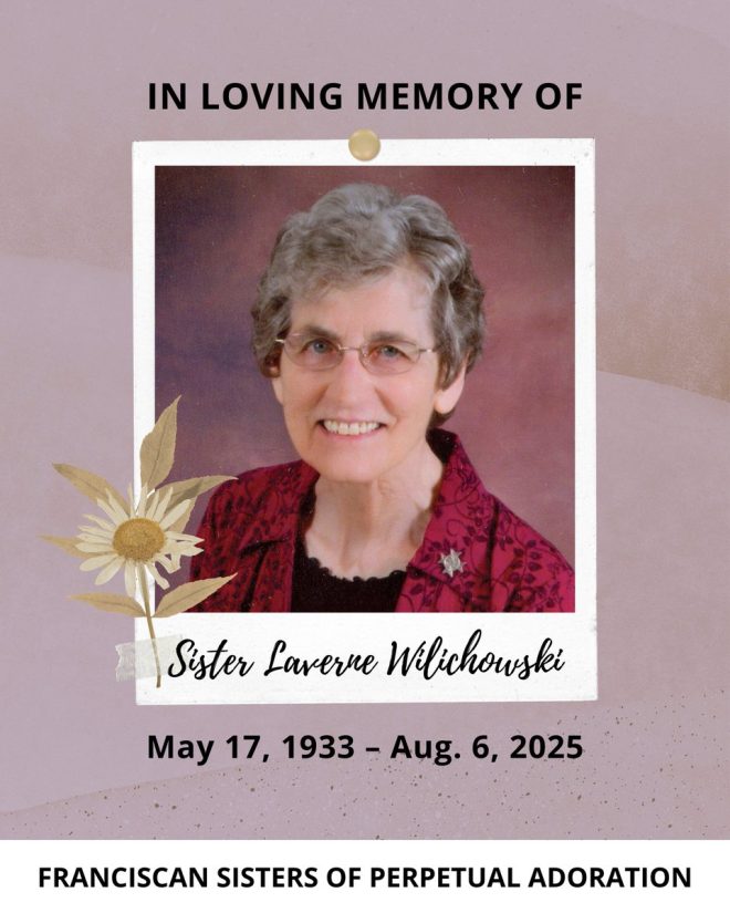 Death of Sister Laverne Wilichowski, 92, at St. Rose Convent