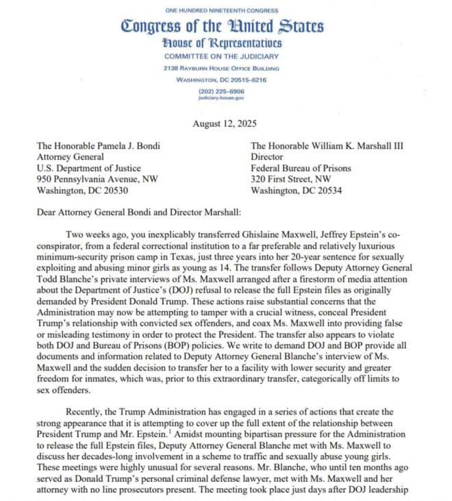 Democrats Demand Answers: Trump, Epstein, and Maxwell's Secret — Congressional Democrats Trump investigation, Ghislaine Maxwell prison transfer inquiry, Epstein coverup scandal 2025