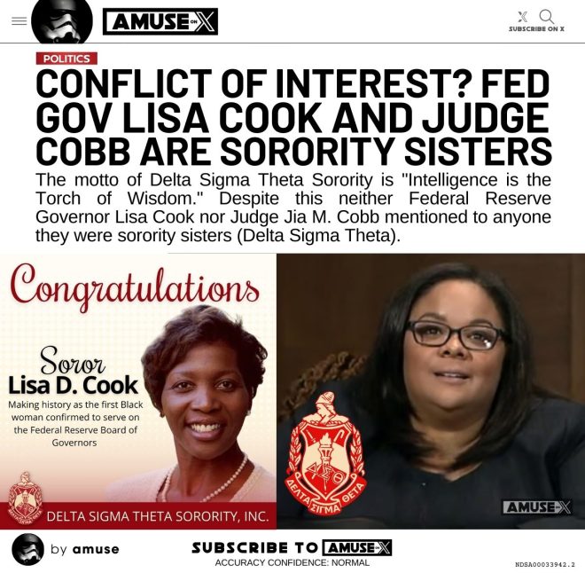 Elite Ties: Judge and Fed Governor's Sorority Secret? — conflict of interest ethics, professional integrity in finance, sorority affiliations in public service