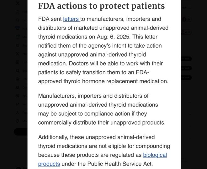 FDA's Shocking Move: Ban on Natural Thyroid Meds! —  natural thyroid alternatives, thyroid hormone therapy options, postmenopausal health supplements