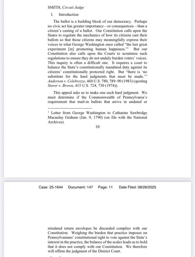 Federal Court Ruling: Voting Rights vs. Ballot Integrity? —  election integrity, mail-in voting rules, constitutional ballot regulations