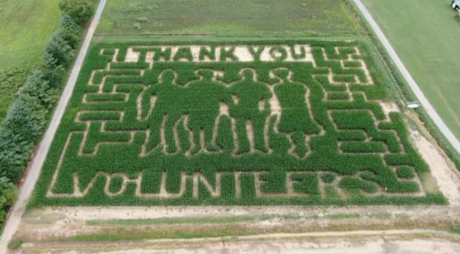 Fender Farms' Corn Maze: A Thank You or a Controversy? —  Hurricane recovery efforts, Volunteer-driven community support, Corn maze appreciation events