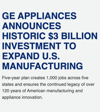 GE Appliances' Shocking $3 Billion U.S. Manufacturing Gamble! — U.S. manufacturing growth, GE Appliances investment news, American job creation 2025