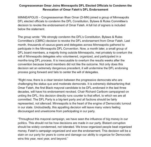 Ilhan Omar Sparks DFL Civil War Over Endorsement Chaos! —  Ilhan Omar news, Minnesota DFL controversy, Minneapolis political endorsements