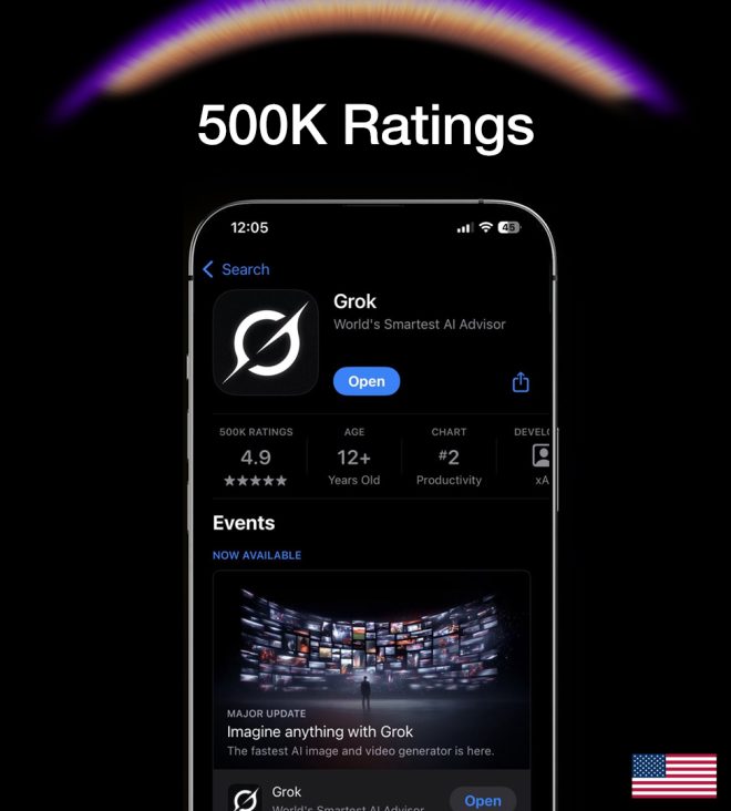 Is Grok the Best iOS App Ever? 500k Ratings Say Yes! —  Grok app popularity surge, iOS app ratings milestone, top-rated apps in 2025