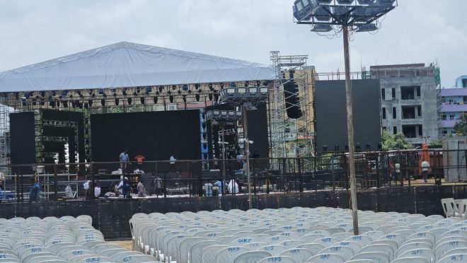 "Is NTR's Epic Stage Event the Future of Film Promotions?" —  NTR family event, War 2 pre-release celebration, live stage event safety 2025