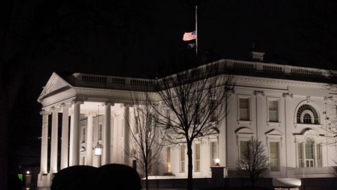 Is the White House Flag at Half-Mast for Trump Rumors? — white house flag half-mast, US flag lowering significance, national mourning events 2025