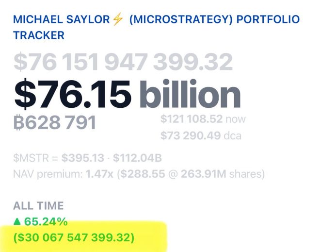 JUST IN: 🇺🇸 Saylor’s Bitcoin Bet: $30B Profit or Bubble Burst? —  Michael Saylor Bitcoin investment, Cryptocurrency portfolio growth, 2025 Bitcoin market trends