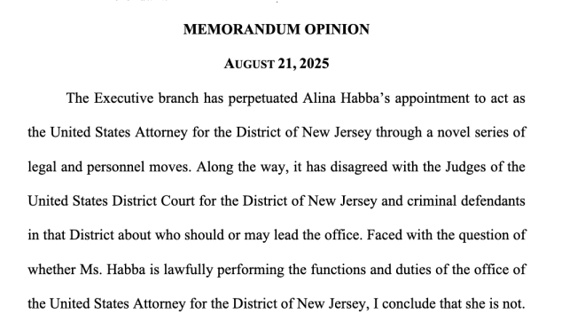 Judge Shocks Nation: Alina Habba's Role Declared Unlawful! —  federal court ruling, unlawful attorney appointment, New Jersey legal news