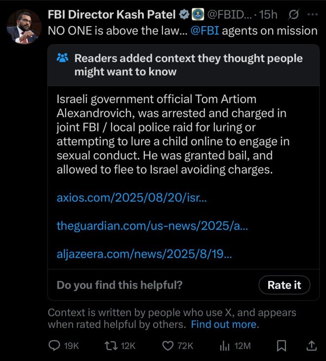 Kash Patel's Community Note Sparks Outrage Over Justice! — Kash Patel news, community notice updates, legal accountability 2025