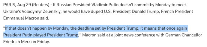 Macron's Bold Move: Is Trump Being Played by Putin Again? — French President diplomacy, Putin Trump meeting deadline, EU leadership dynamics 2025