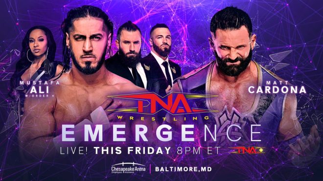 Mustafa Ali vs. Matt Cardona: Shocking Showdown Ahead! —  Mustafa Ali vs Matt Cardona tickets, TNA Emergence live stream, Chesapeake Employers Insurance Arena events 2025