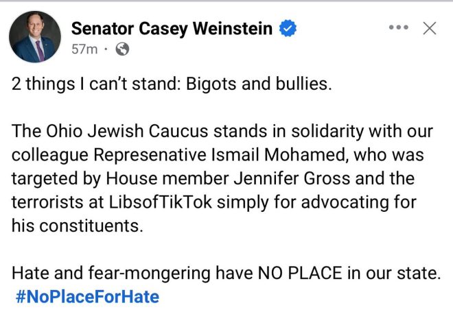 Ohio Senator Calls Critics 'Terrorists' Over Somalia Lobbying! —  Ohio political controversy, Ohio Senate lobbying scandal, Casey Weinstein Somalia remarks