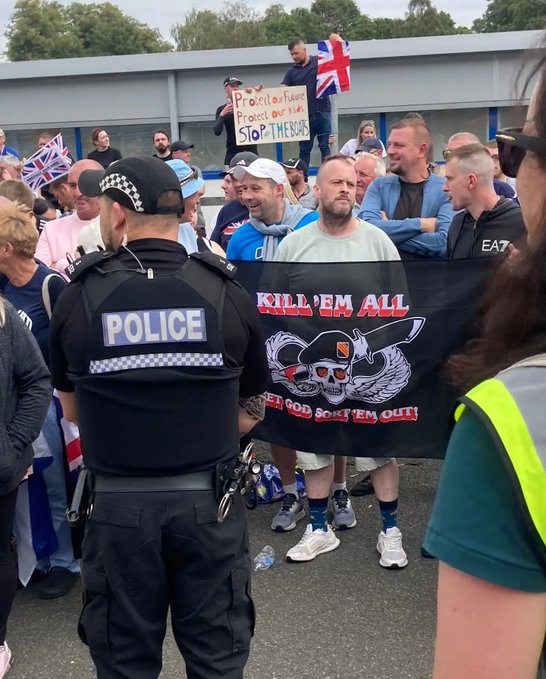 Police Justify Inaction on "Kill 'Em All" Protesters —  protest rights controversy, asylum seeker protests 2025, police response to demonstrations
