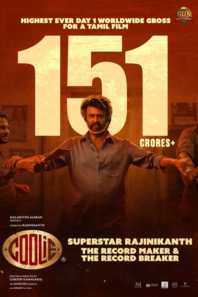Rajinikanth's 'Coolie' Shatters All Records—What's Next? —  Superstar Rajinikanth box office records, Tamil cinema blockbuster hits 2025, Coolie movie global success