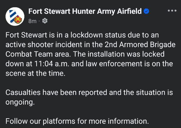 SHOCKING: Fort Stewart Under Siege - Active Shooter Alert! —  active shooter incident Fort Stewart, Georgia military base shooting, multiple casualties report 2025