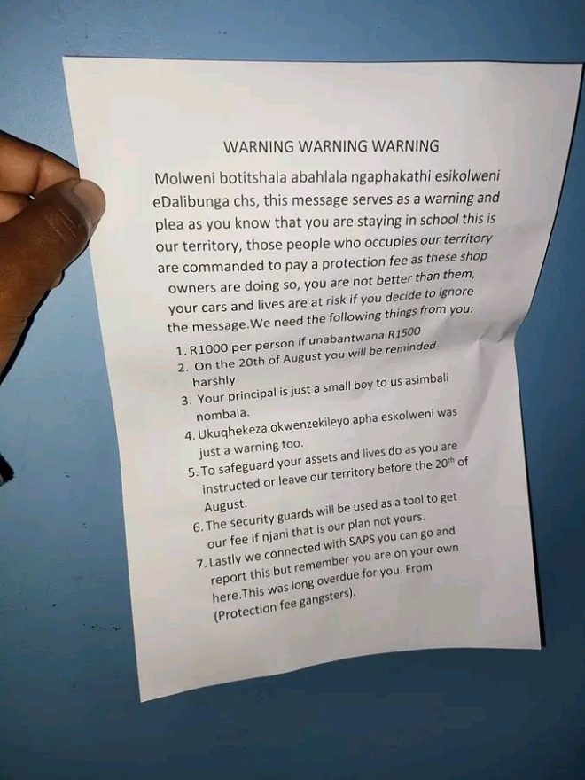 Schools Under Siege: Extortionists Threaten Teachers! — extortion in Eastern Cape schools, terror threats in South African education, Ngqeleni school safety concerns