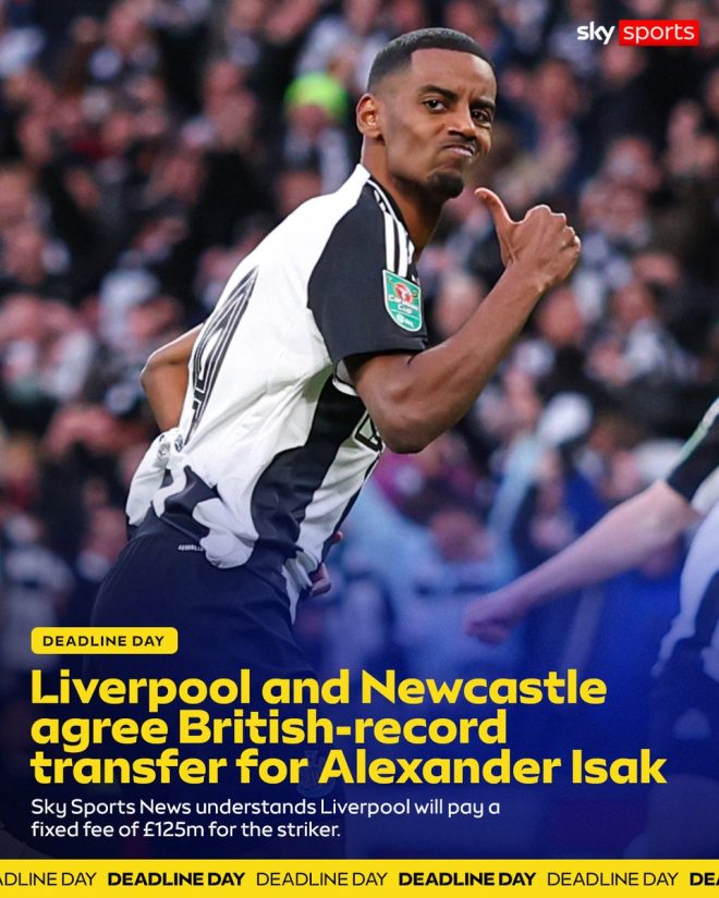Shocking £125M Transfer: Isak's Move to Liverpool Revealed! — Liverpool transfer news, Alexander Isak record fee, Newcastle United transfer update