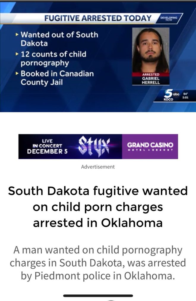 Shocking Arrest: Child Porn Suspect Found in Piedmont! —  Piedmont news, Oklahoma crime updates, child pornography arrests in Oklahoma