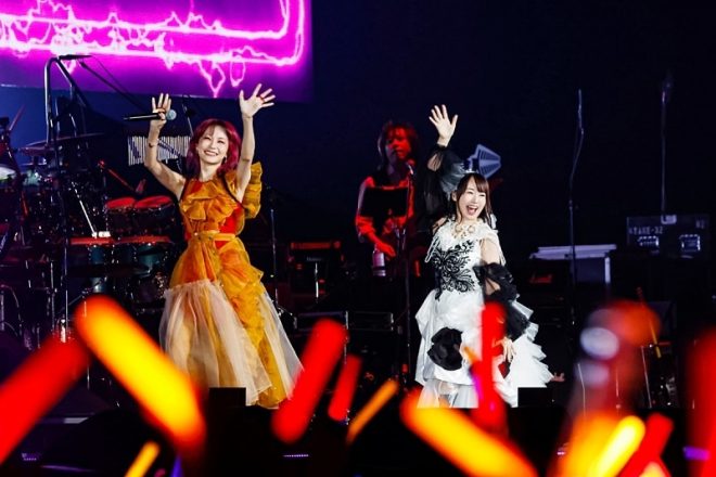 "Shocking Collaboration at #アニサマ2025! #水樹奈々 and #LiSA Perform Each Other's Hit Songs 'Pray' and 'Rising Hope' - Fans Divided" — Anime music festival, Japanese music event, Animelo Summer Live 2025