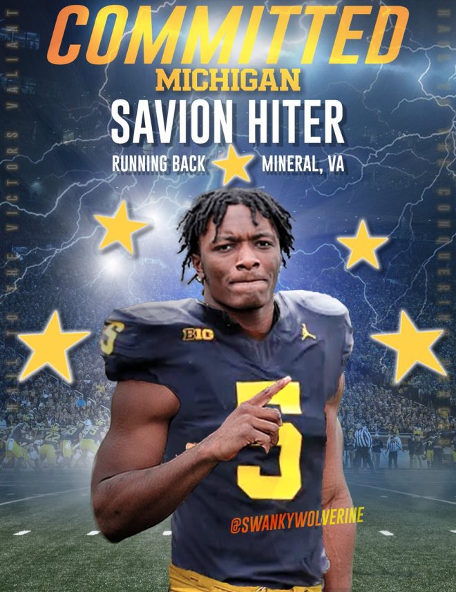 Shocking Commitment: 5⭐️ Savion Hiter Chooses Michigan! —  breaking college football news, top 2026 football recruits, Michigan Wolverines 2025 commitments