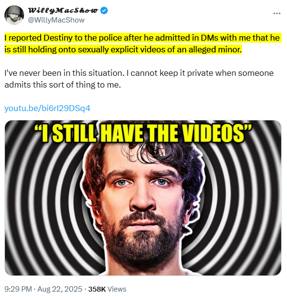 Shocking Confession: Streamer Destiny's Dark Secret Revealed! — Genocidal Zionist allegations, Destiny streamer controversy, child exploitation claims