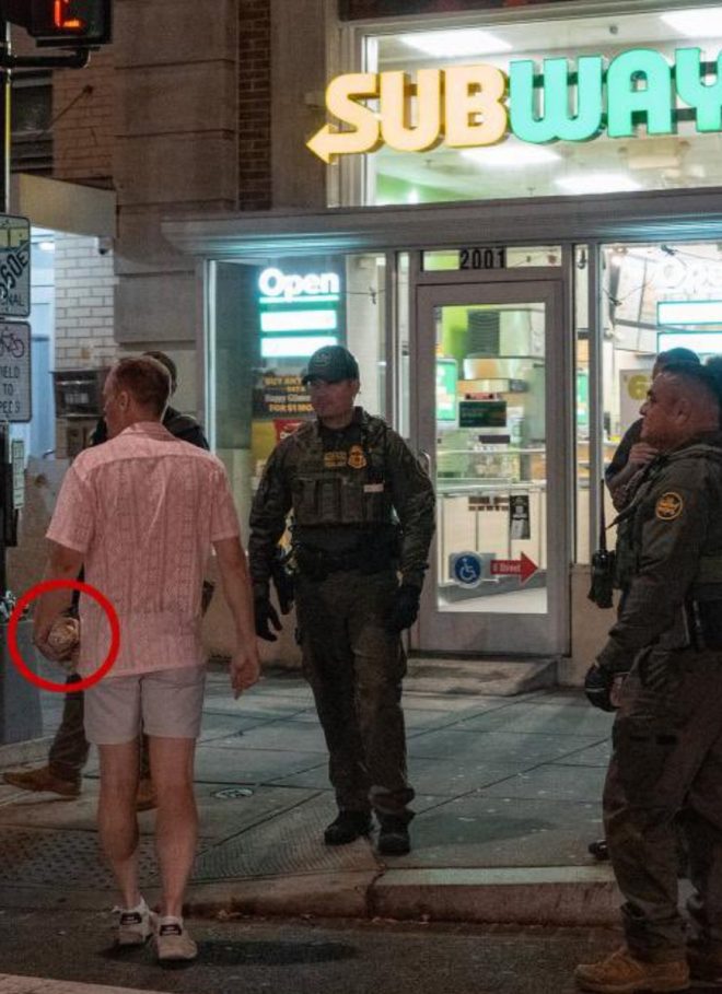 Shocking! DOJ Employee Fired for Assaulting Officers with Sandwich! —  Democrat felony charges, Department of Justice scandal, federal officer assault incident