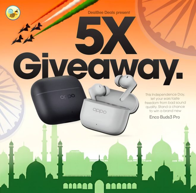 Shocking Independence Day Giveaway: Win OPPO Buds 3 Pro! — Independence Day Contest, OPPO Enco Buds Giveaway, India Freedom Celebration 2025