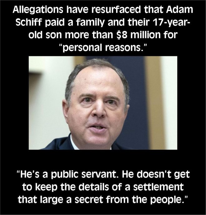 Shocking: Schiff's $8M Secret Deal with Teen's Family! — Creepy political scandals, Multi-million dollar hush payments, Lack of government transparency