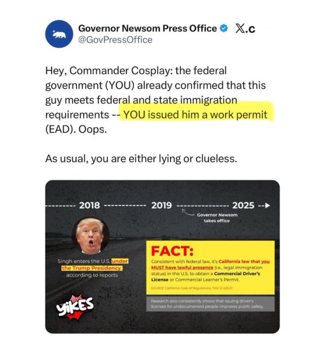 Shocking Twist: Newsom's Team Caught in Immigration Lie! — Illegal immigration news, California traffic incident updates, DHS work authorization changes