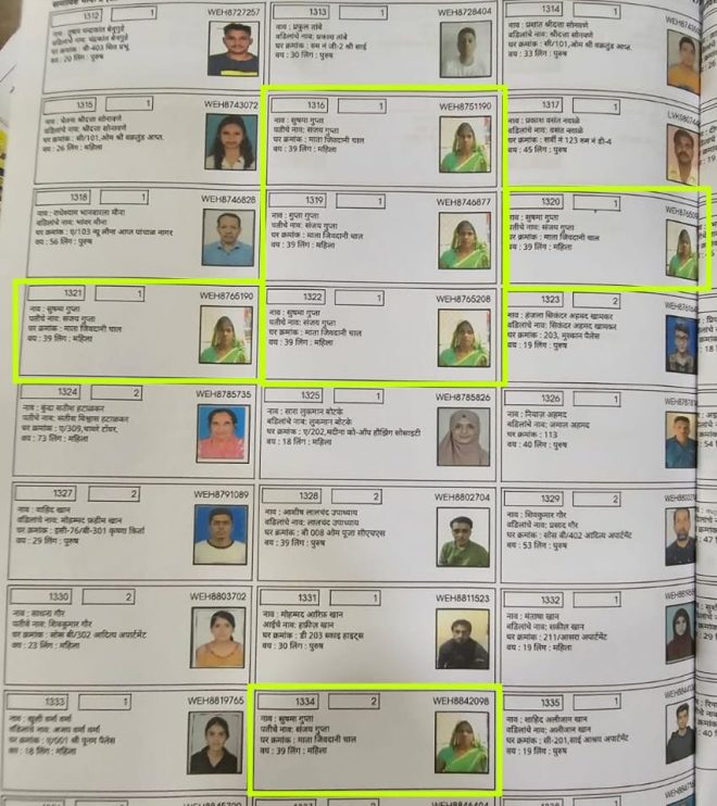 Shocking Voter Fraud? Sushama Gupta's 6 EPIC IDs Unveiled! — voter list discrepancies Palghar, duplicate EPIC numbers Maharashtra, Sushama Gupta election records 2025