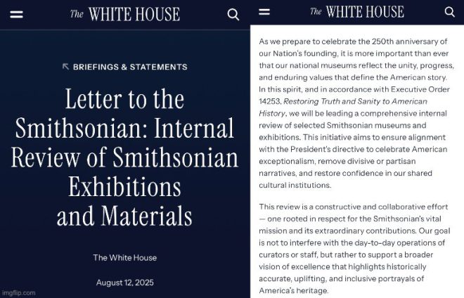 Shocking White House Move: Smithsonian Under Federal Scrutiny! — "Smithsonian internal review 2025, Trump federal control Washington, White House letter Smithsonian"