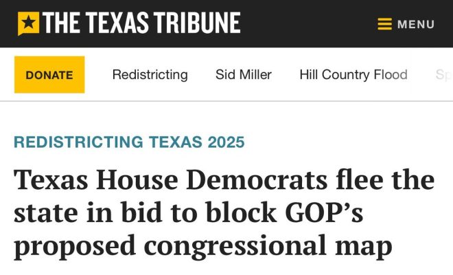 Texas Dems Flee to Fight GOP: Risk Jail for Voting Rights! —  Texas Democratic Party News, Texas Legislative Quorum Fight, Support Texas Democrats Fundraiser
