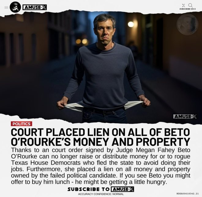 Texas Judge Freezes Beto's Assets Amid Controversial Probe! — financial crisis, asset freeze, political corruption