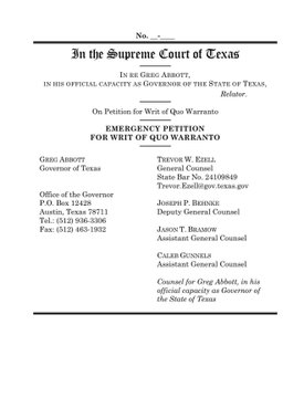 Texas Supreme Court: Can Abbott Oust AWOL Democrat Wu? — Texas Supreme Court news, Democrat leadership crisis, Greg Abbott political action