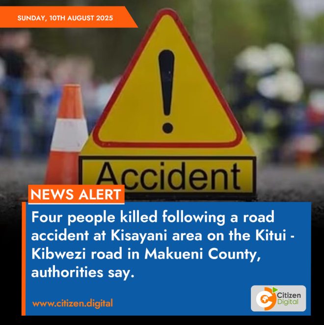 Tragic Accident Claims Four Lives on Makueni Highway — fatal car crash Kisayani, Makueni County traffic accident, Kitui Kibwezi road fatalities 2025