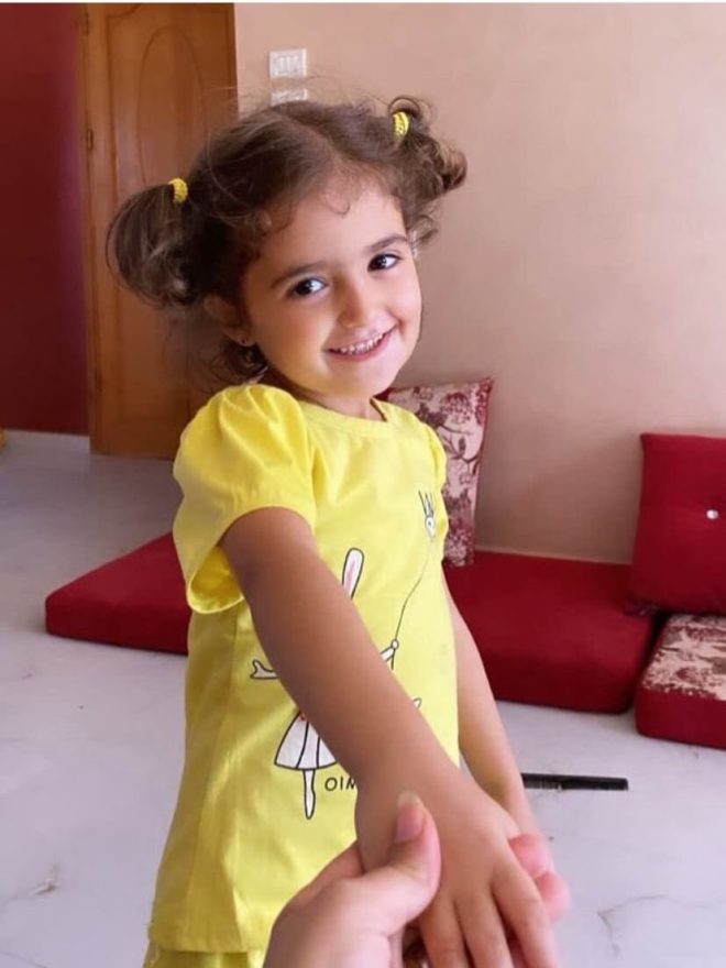 "Tragic and Horrifying: IDF Kills 5-Year-Old Sarah Abu-Moamar and Family in Gaza Massacre - Brother Only Survivor" —  Gaza conflict, Innocent victim, Tragic loss