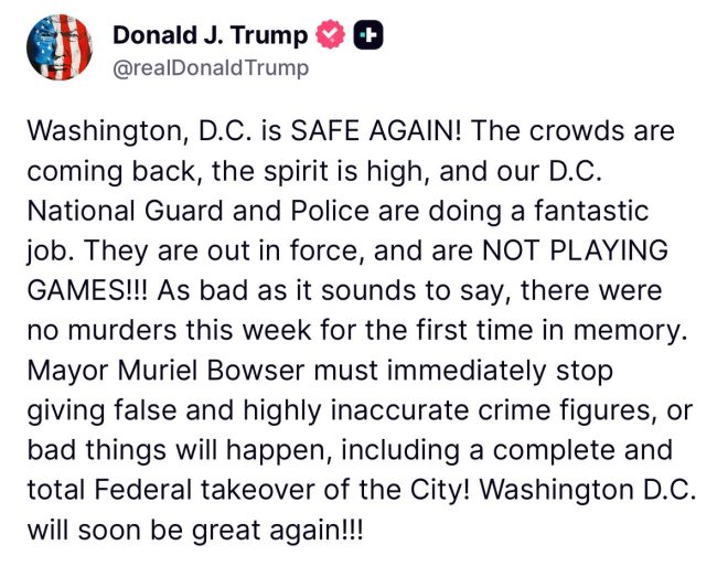 Trump Celebrates Zero Murders: Why Are Dems Upset? —  Trump National Guard praise, Zero crime rate DC 2025, Support for law enforcement reforms