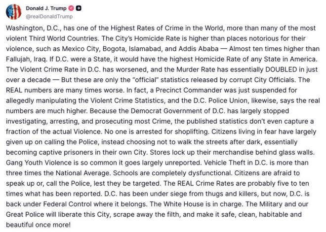 Trump Claims Democrats Are Faking DC Crime Stats! —  Trump crime statistics controversy, DC political corruption claims, White House security measures 2025