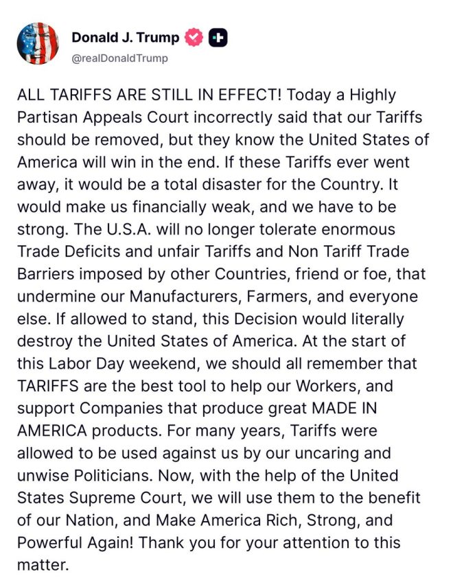 Trump Defies Court: Tariffs Remain Amid Controversy! — Tariff Policy Update, Trump Trade Strategy 2025, Appeals Court Ruling Impact