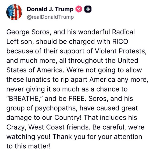 Trump Targets Soros: RICO Charges on the Horizon? — Trump Soros conflict, Antifa funding controversy, RICO investigation news 2025