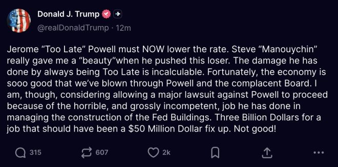 Trump Threatens Lawsuit Against Powell: A Game Changer? —  Trump lawsuit against Federal Reserve, Fed Chair Powell incompetence criticism, interest rate reduction 2025