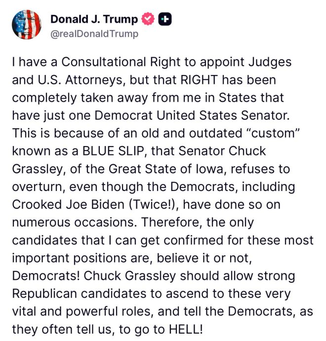 Trump's Bold Claims: Grassley Sabotaging Strong Nominees? — Trump exposes RINOs, MAGA movement 2025, Grassley nominee controversy