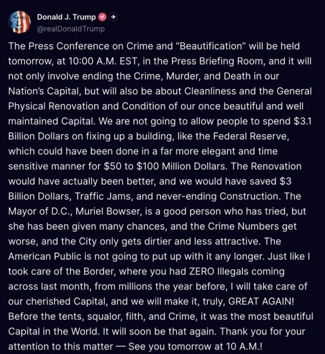 Trump's Bold Move: Federalize DC for a Stunning Revival? —  DC Urban Renewal, Trump 2025 Vision, Federal Infrastructure Plan