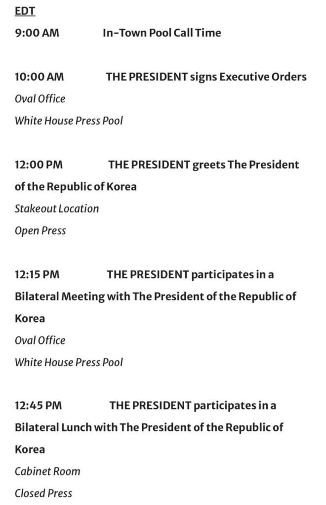 Trump's Bold Moves: Shocking Schedule Unveiled! — Executive Orders Update, Trump South Korea Meeting, White House Schedule 2025
